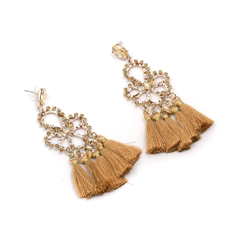 Folk earrings creative earrings tassel earrings