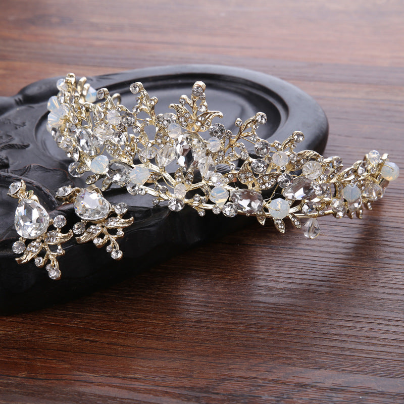 Bride Crystal Crown Hair Accessory