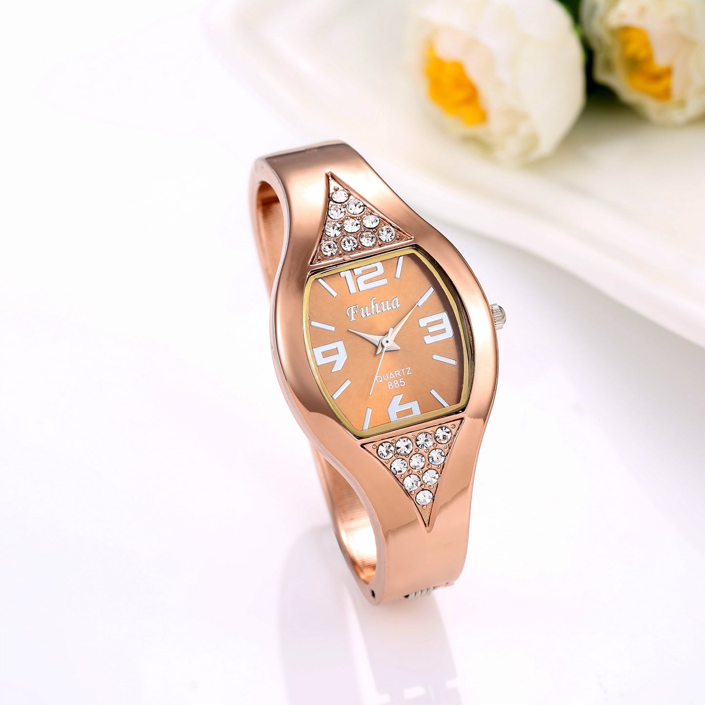 Watch rose gold ladies bracelet watch