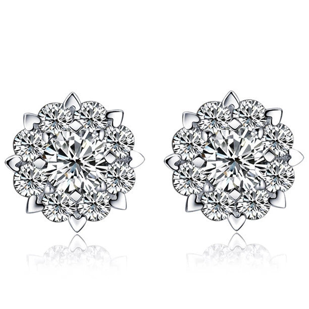 Woman flower earrings Korean version