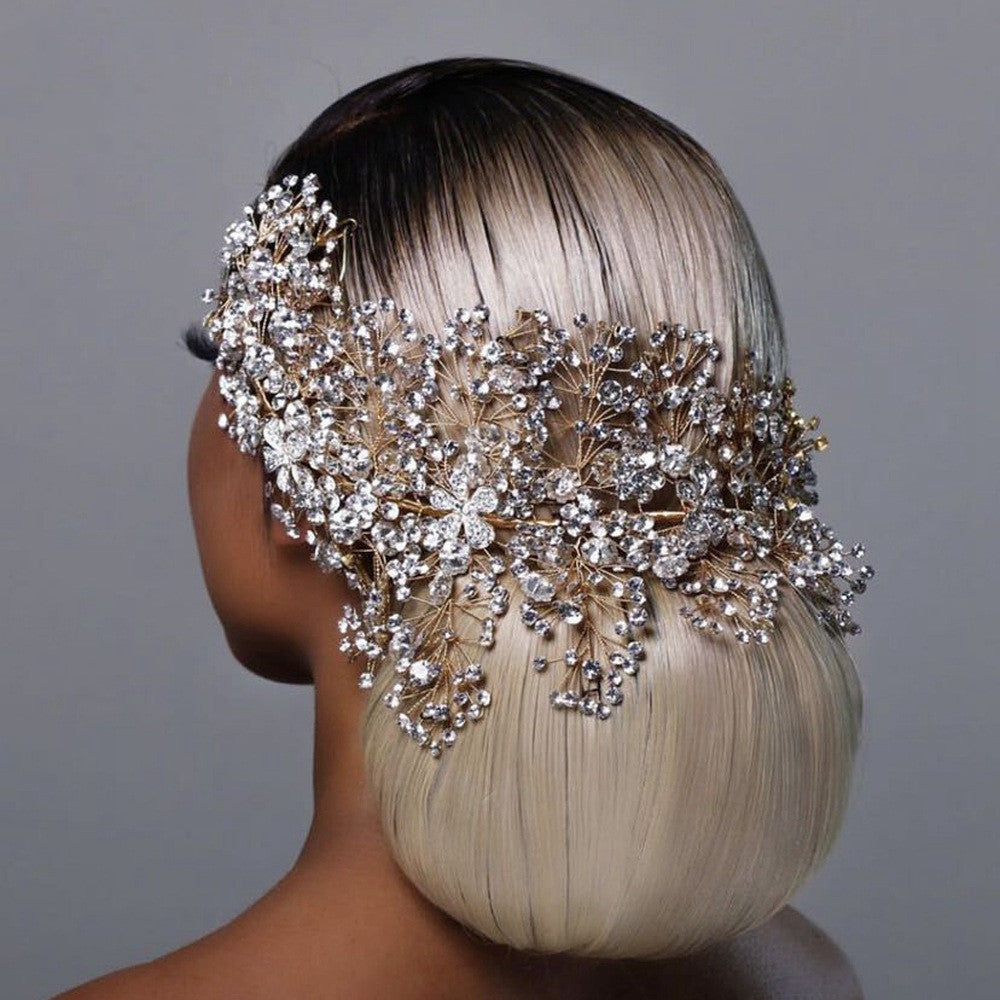 European And American Wedding Rhinestone Handmade Hair Accessories Wedding Dress