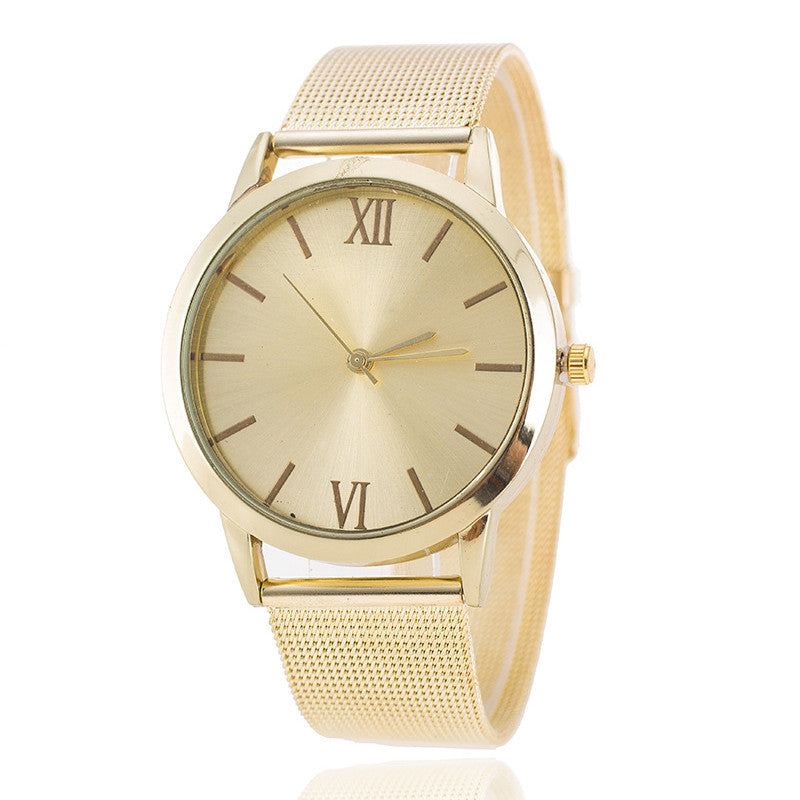 Geneva mesh strap watch