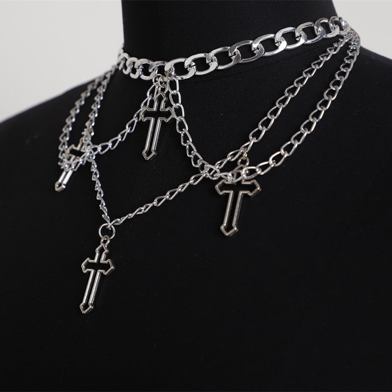 Cross chain necklace