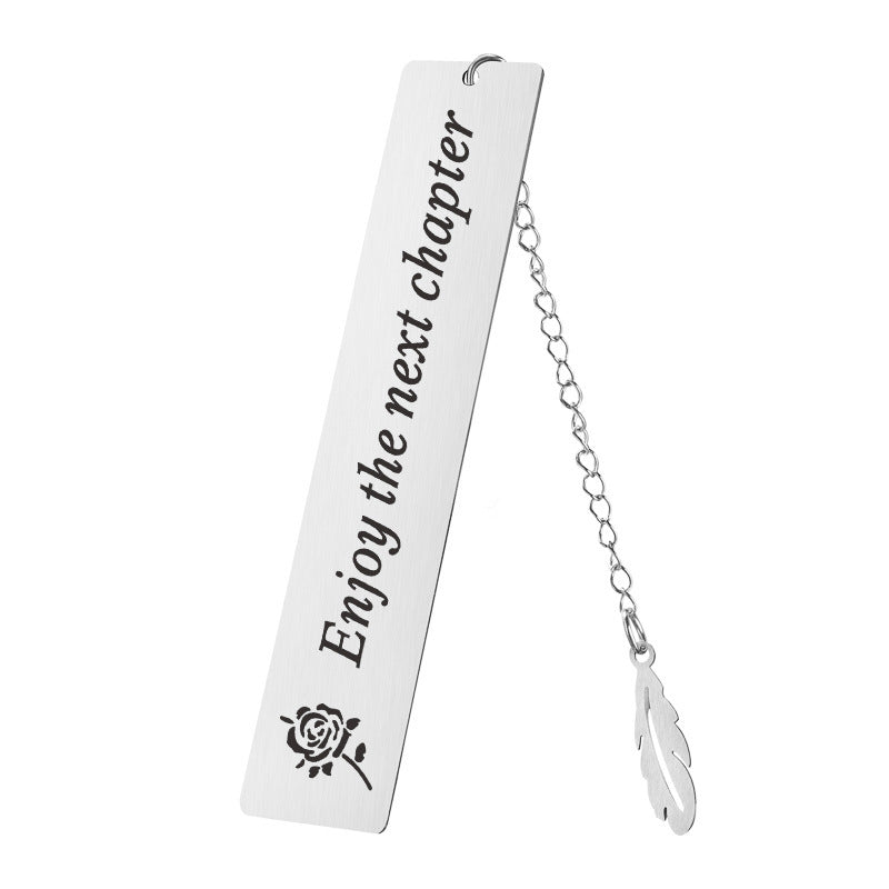 Religion Cross Bible Verse Stainless Steel Pendant Inspirational Bookmark Teachers Day Gifts