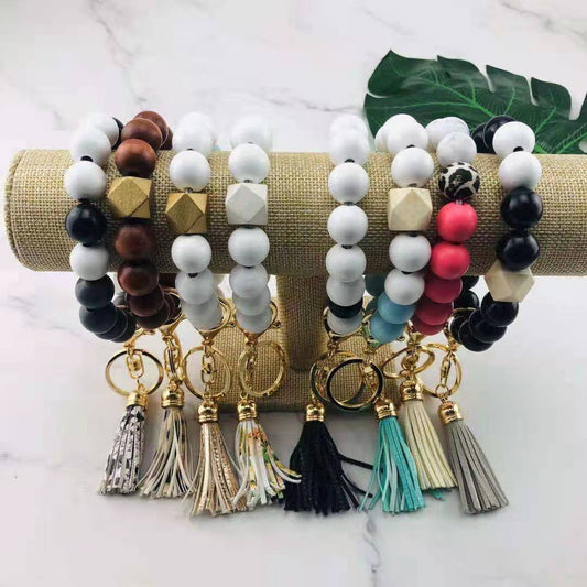Fashion Personalized Key Chain Bracelet Beads