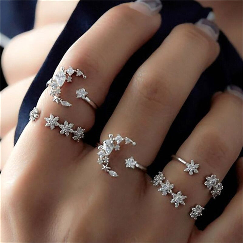 Retro women's joint ring ring set