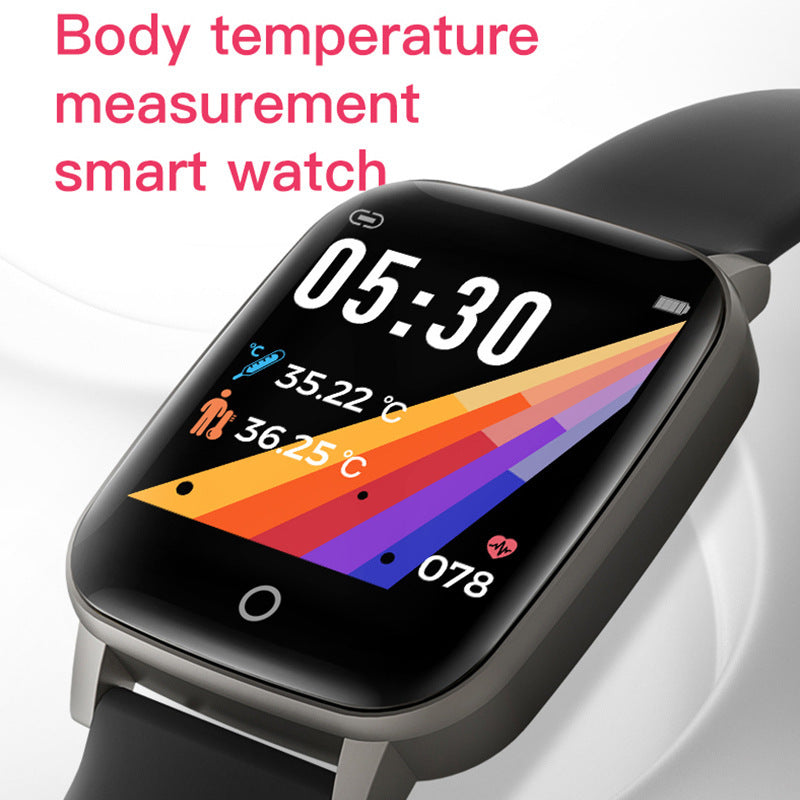 T1 color screen body temperature smart watch