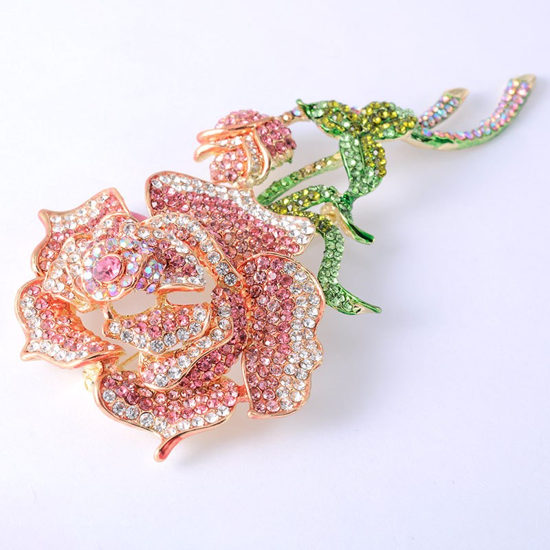 Rose Brooch Winter Accessories In Europe And America