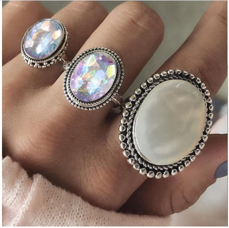 Gold Boho & Vintage Stackable Ring Set