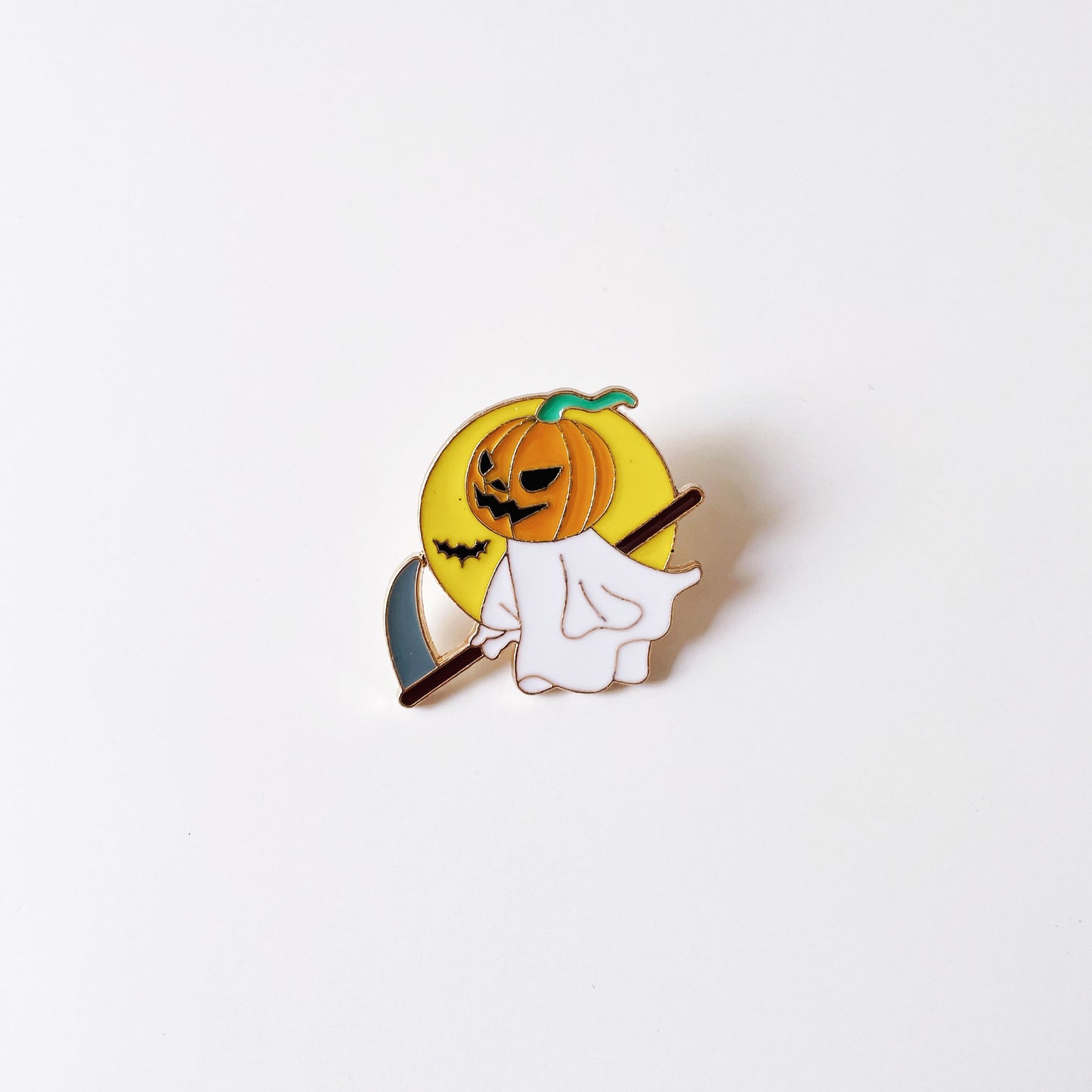 Halloween Cartoon Funny Ghost Pumpkin Metal Cute Skull Brooch