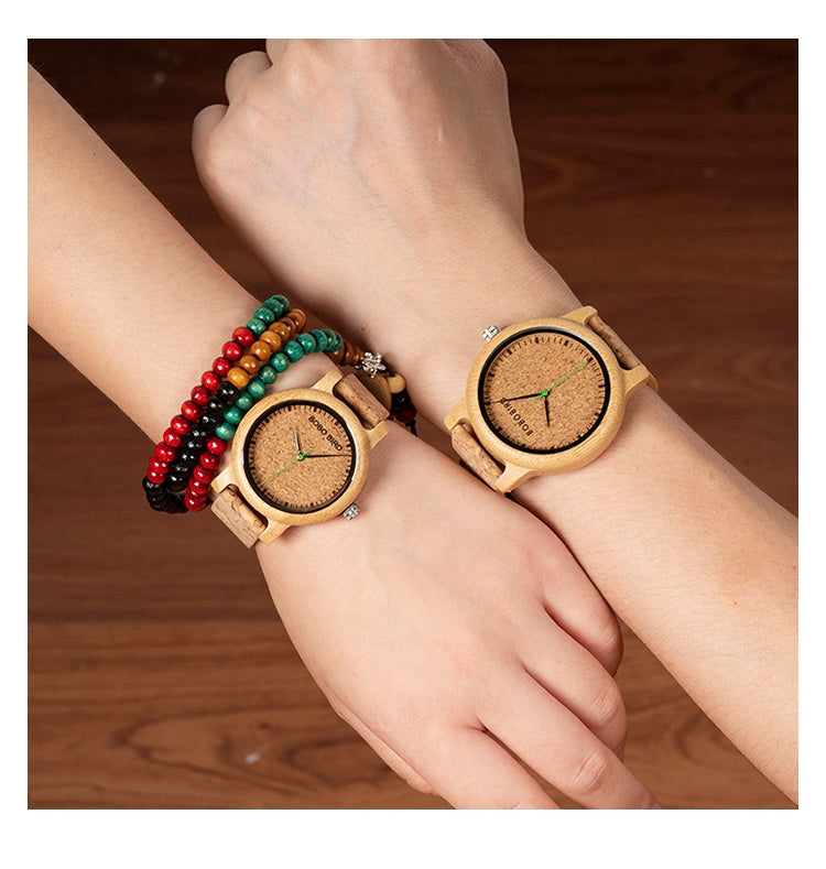 BOBO BIRD Natural Bamboo Watch