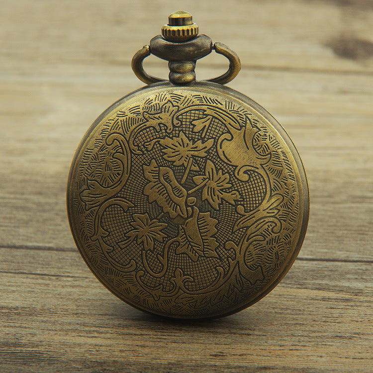 Bronze Analog Quartz Demi Pocket Watch