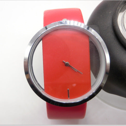 Simple and transparent hollow retro watch