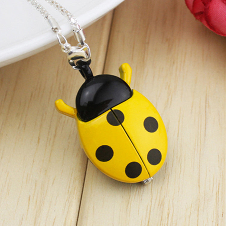 Cartoon beetle hanging chain pocket watch