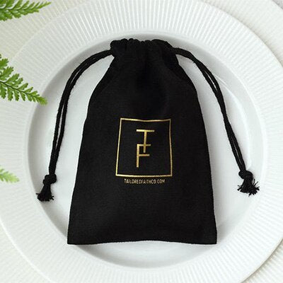 Flannel Drawstring Storage Bag
