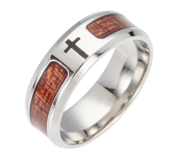 Men's Stainless Steel Symbol Ring