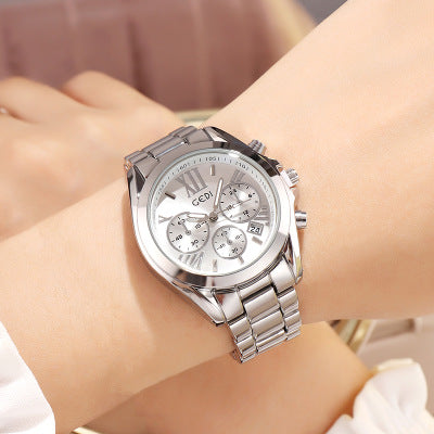 Luxury rose gold women casual watch