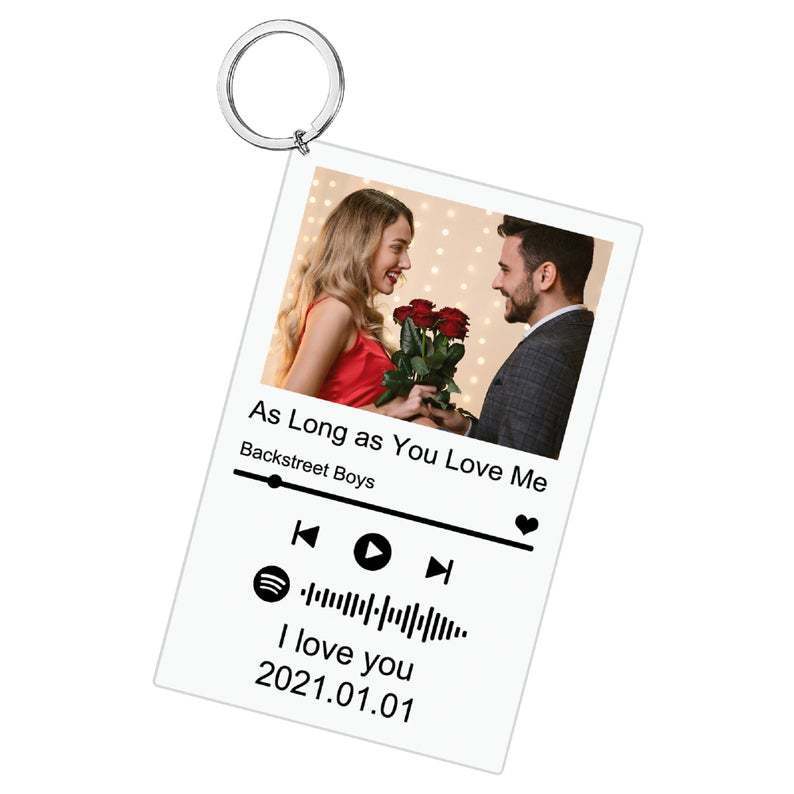 Customized Song Keychain with Photo