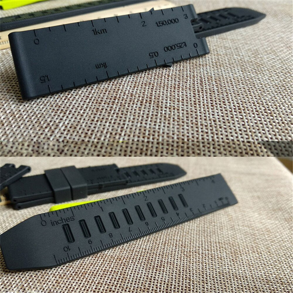 23mm silicone strap