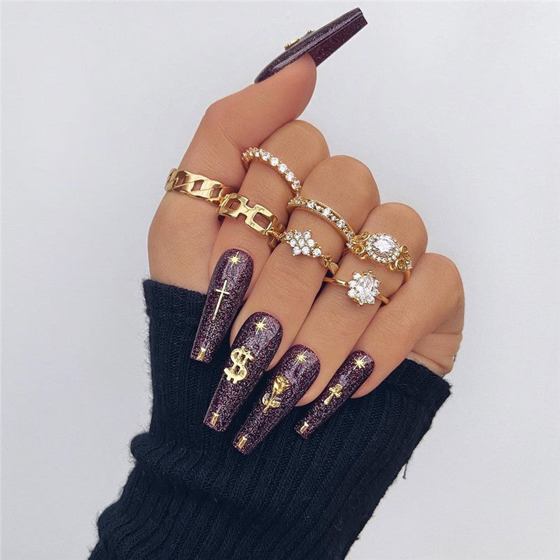 Retro women's joint ring ring set