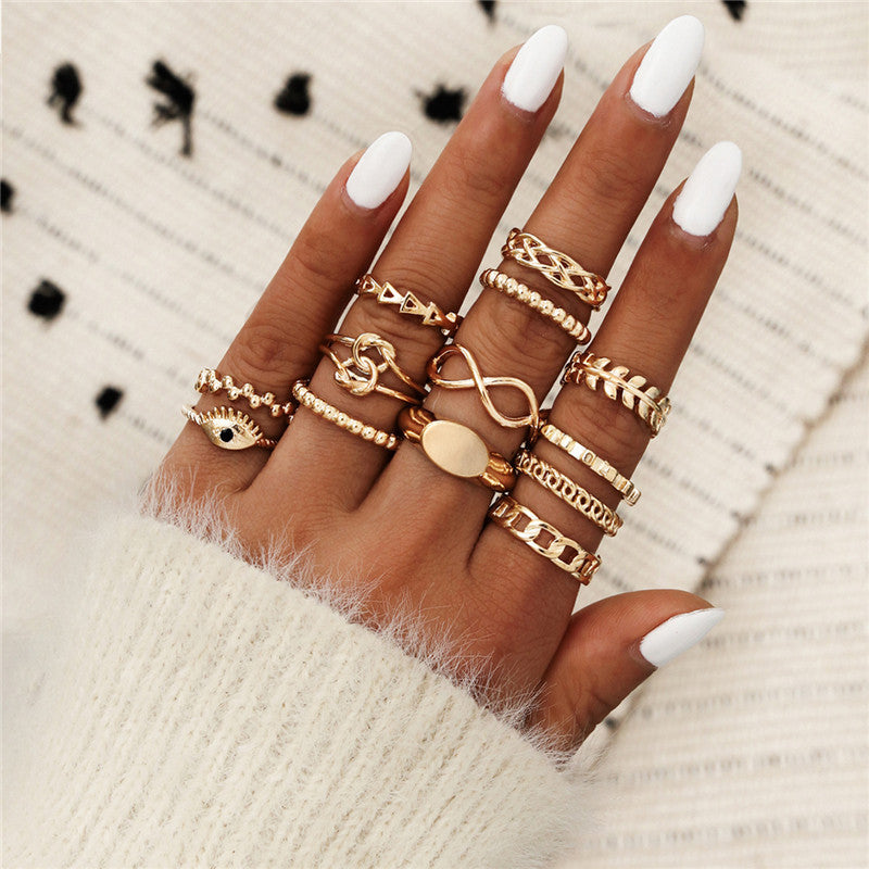 Retro women's joint ring ring set