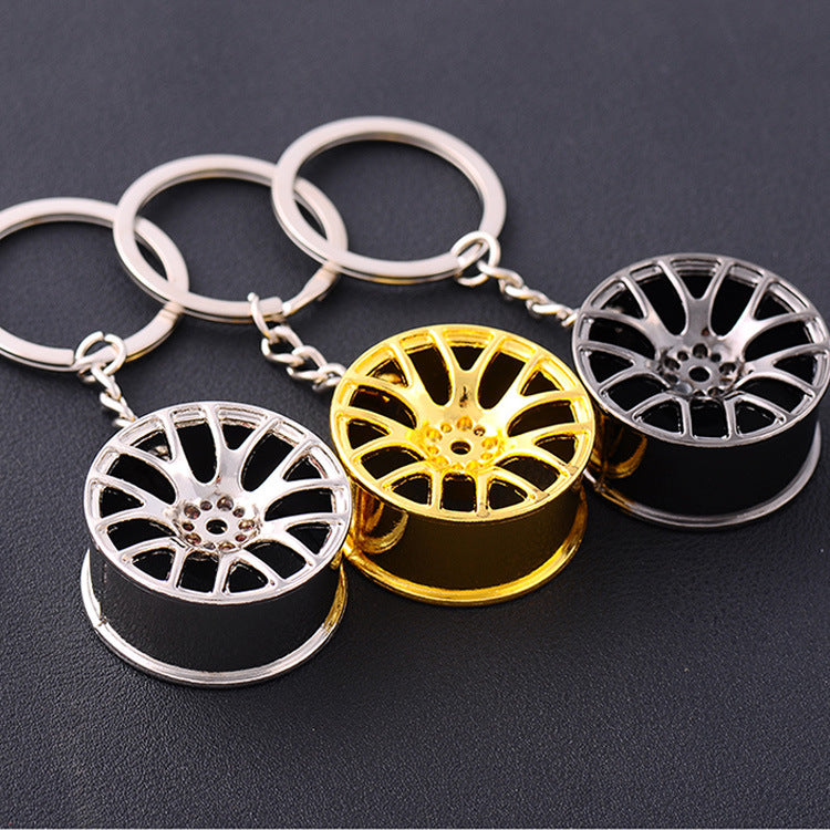 Supercharged Turbine Wheel Modified Metal Keychain