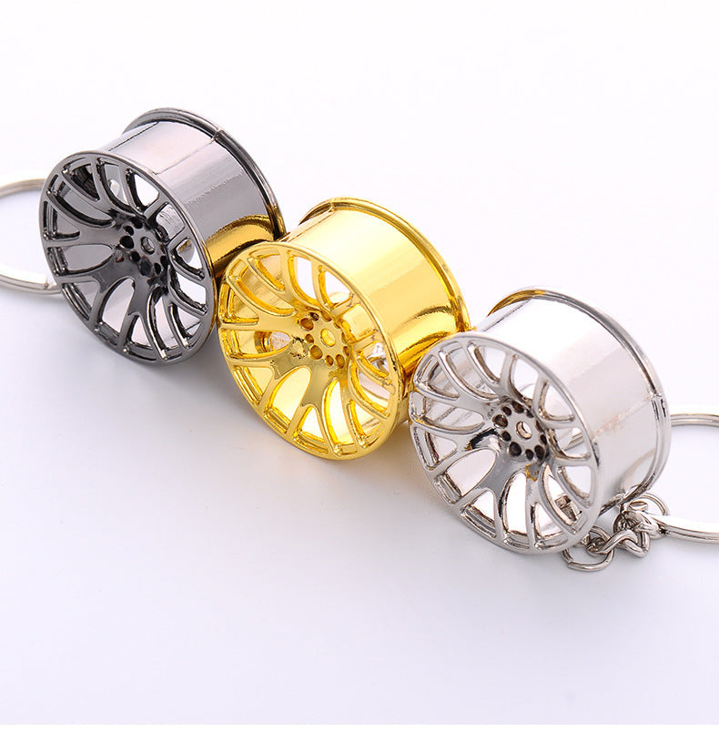 Supercharged Turbine Wheel Modified Metal Keychain