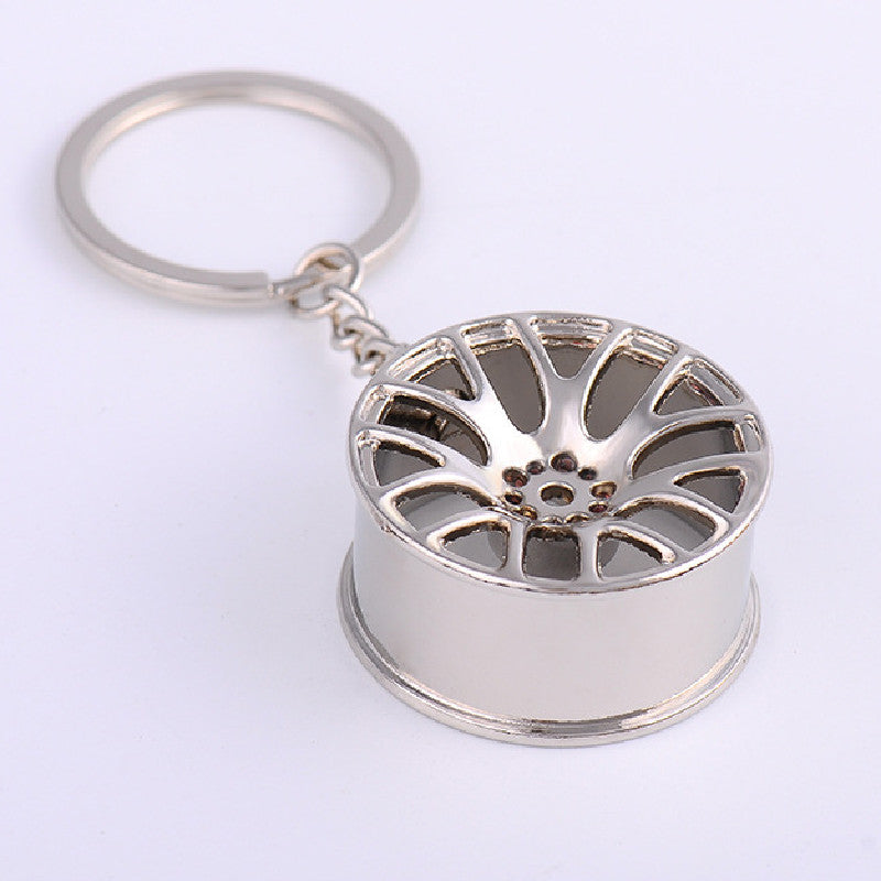 Supercharged Turbine Wheel Modified Metal Keychain