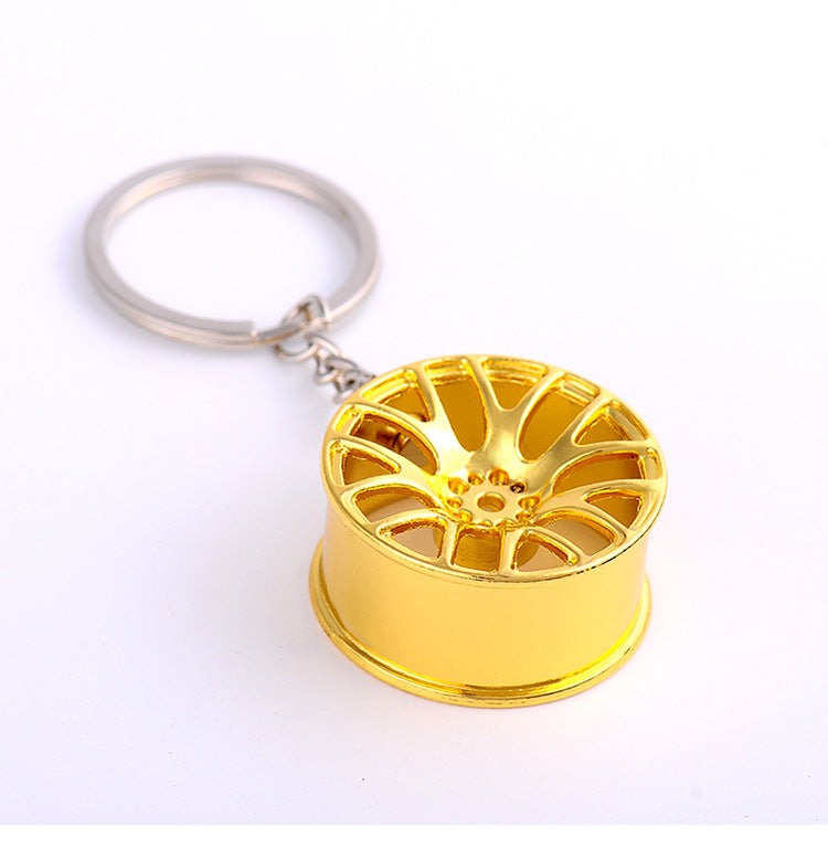 Supercharged Turbine Wheel Modified Metal Keychain