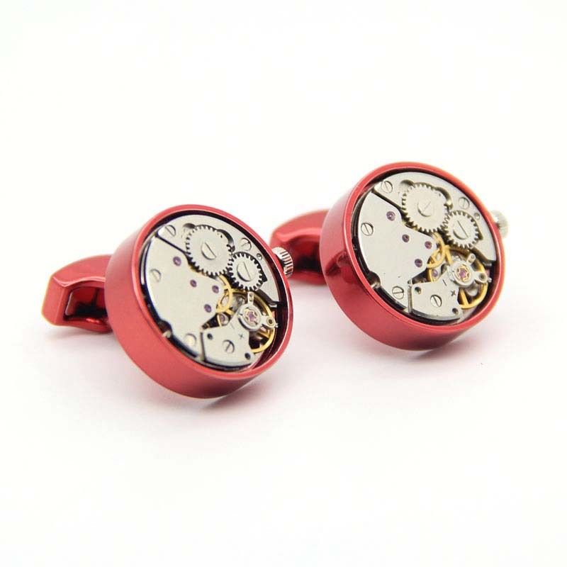 Men's French Shirt Movement Mechanical Cufflinks