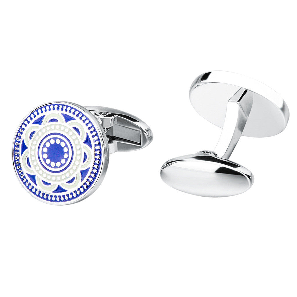 Savas French Shirt Cufflinks Round Cuff Nails