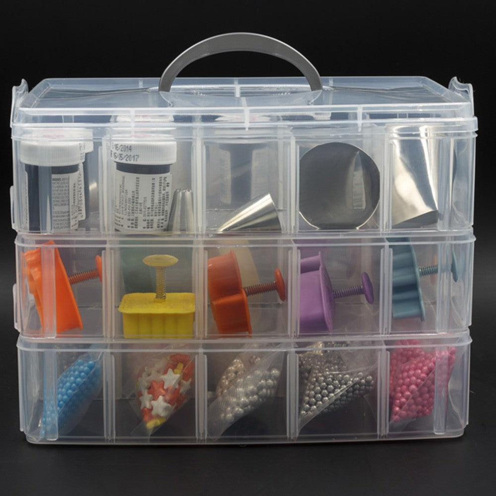 Extra Large Three-Layer Plastic Box Jewelry Box Jewelry Box