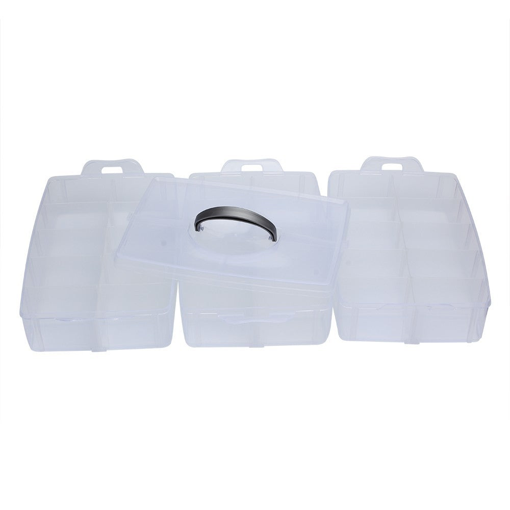 Extra Large Three-Layer Plastic Box Jewelry Box Jewelry Box