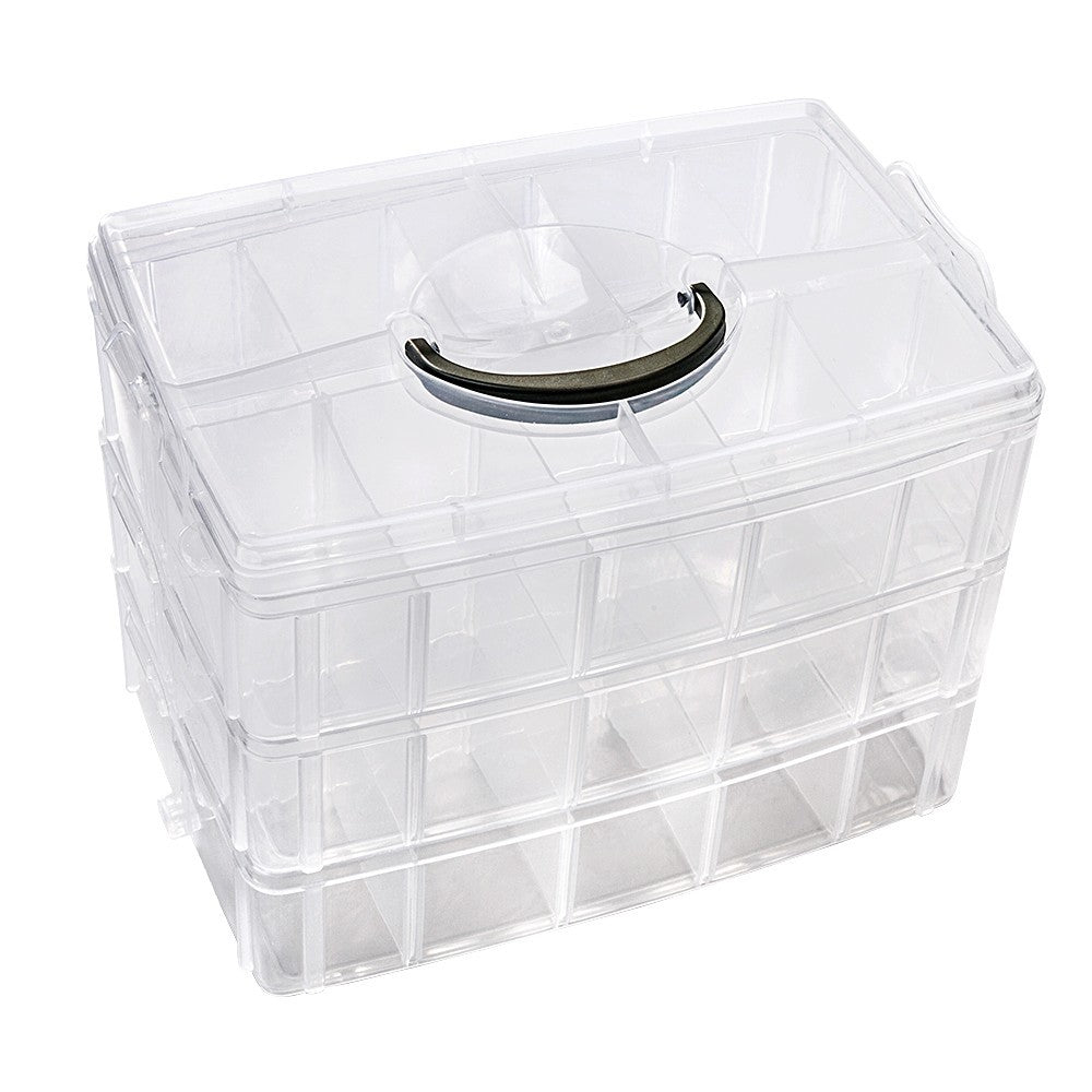 Extra Large Three-Layer Plastic Box Jewelry Box Jewelry Box