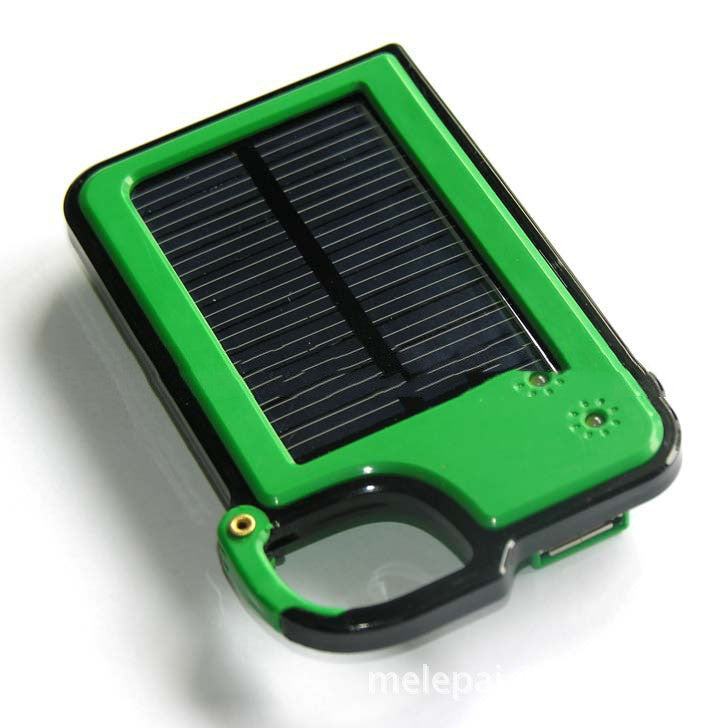 Solar Power Bank Solar Charger Power Bank Polymer Hook Keychain