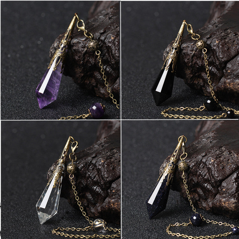 Natural Crystal Pendant Energy Stone Natural Crystal