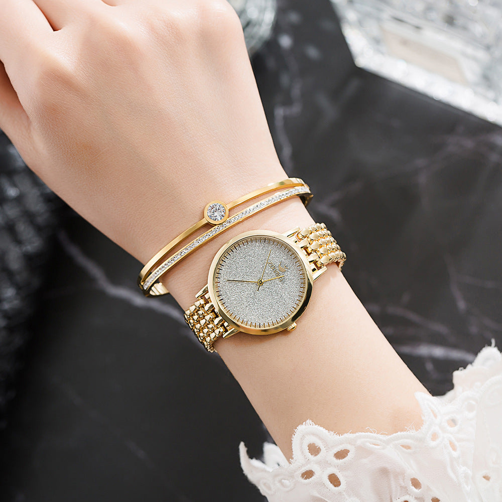 Ladies Quartz Watch Fashion Steel Braided Watch