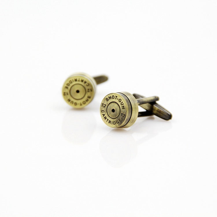 Green Bronze Bullet Shape Cufflinks Cuff Nails