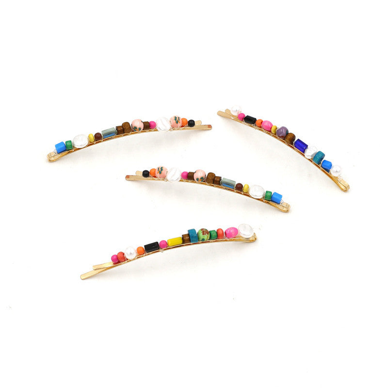 Color Wood Handmade Ethnic Hairpin Set