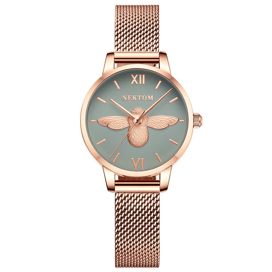 Ladies Bee Watch Fashion Trend All-Match Quartz Watch