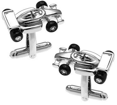 Fun Racing Epoxy Paint Men's French Cufflinks