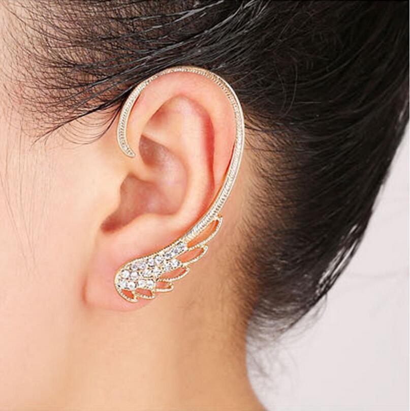 Little Bird Crescent Moon Pearl Lizard Ear Clip Ear Hook