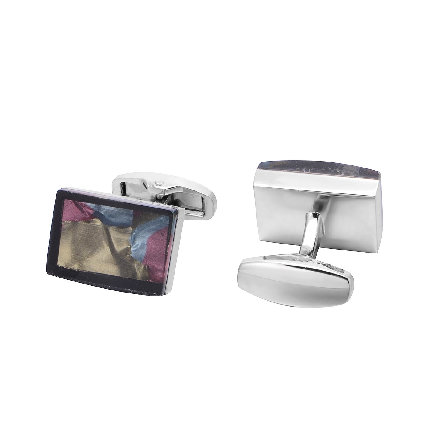 Factory Custom New Square Color Sand Cufflinks