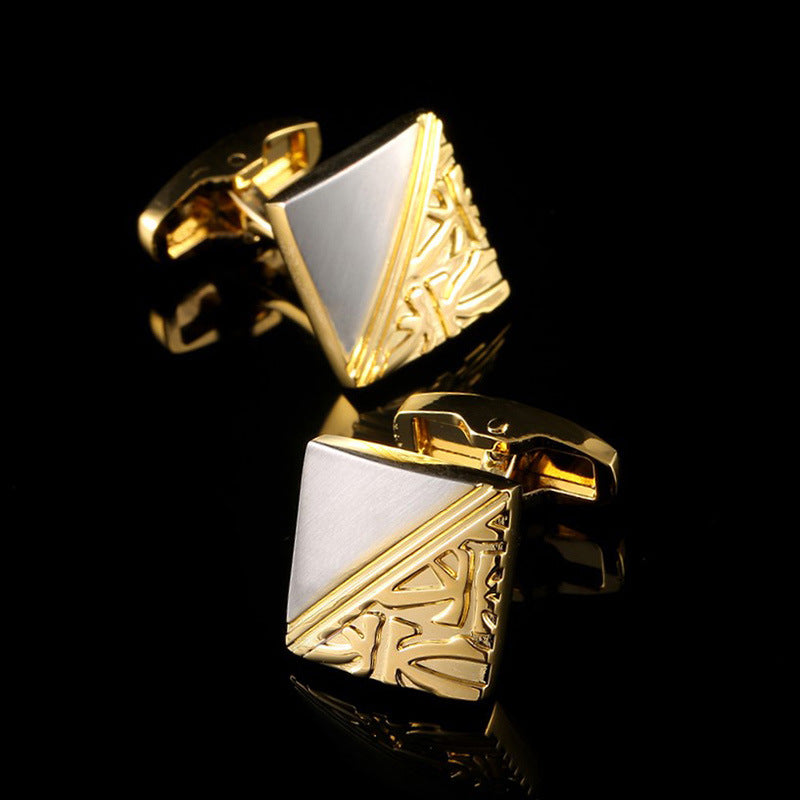 Square Pattern Gold And Silver High Quality French Cuff Nails In Pure Copper