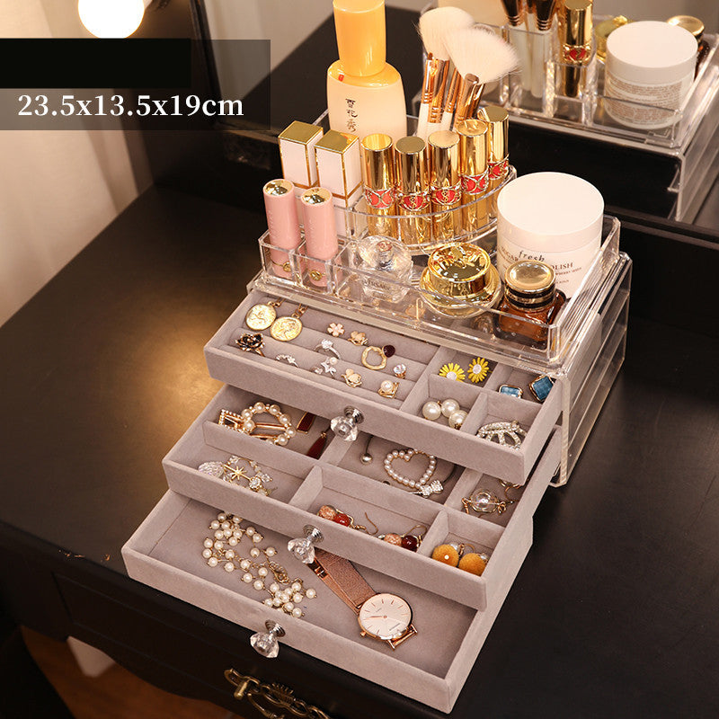 Acrylic Multi-Drawer Jewelry and Cosmetic Organizer