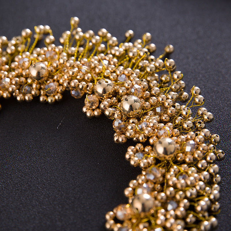 Elegant Pearl and Floral Bridal Headband