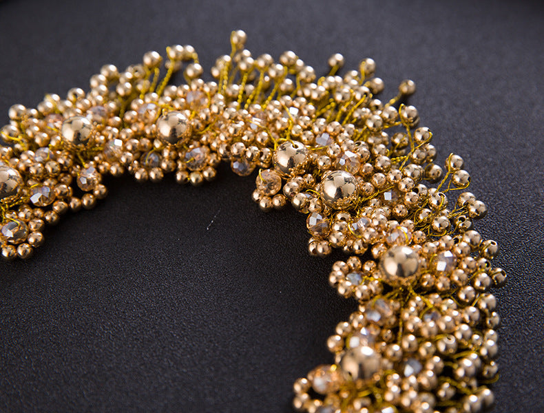 Elegant Pearl and Floral Bridal Headband