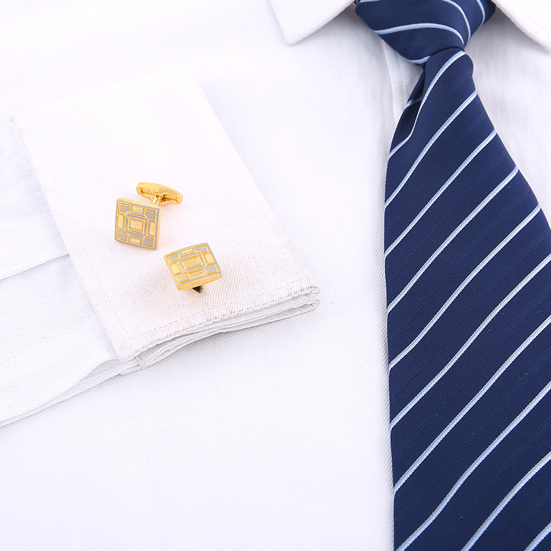 New High-Quality French Cuff Cuff Nails Suit Shirt Gold Cufflinks