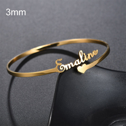 DIY Custom Stainless Steel Heart Bracelet