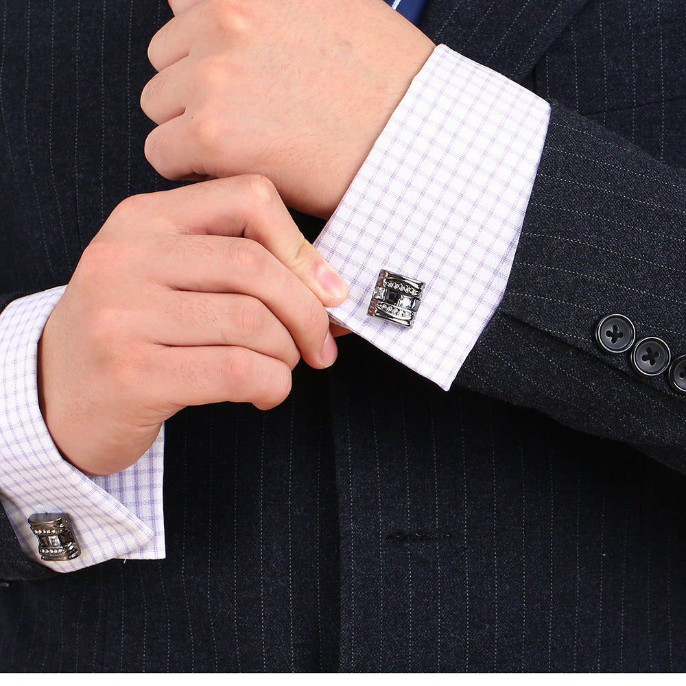 Black Business French Cufflinks